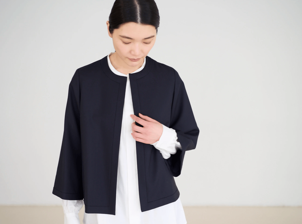 今期新品　fruits of life ナローカラージャケット fruits of life>ナローカラージャケット / 印度藍色(ネイビー) | frui