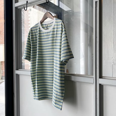 AURALEE　HARD TWIST COTTON BORDER  TEE
