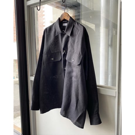 COMOLI　リネン  C.P.Oシャツ