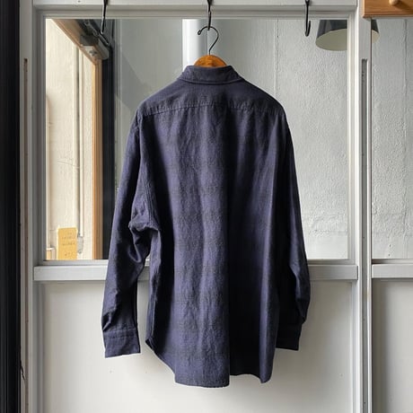 COMOLI 　ウールシルク ワークシャツ