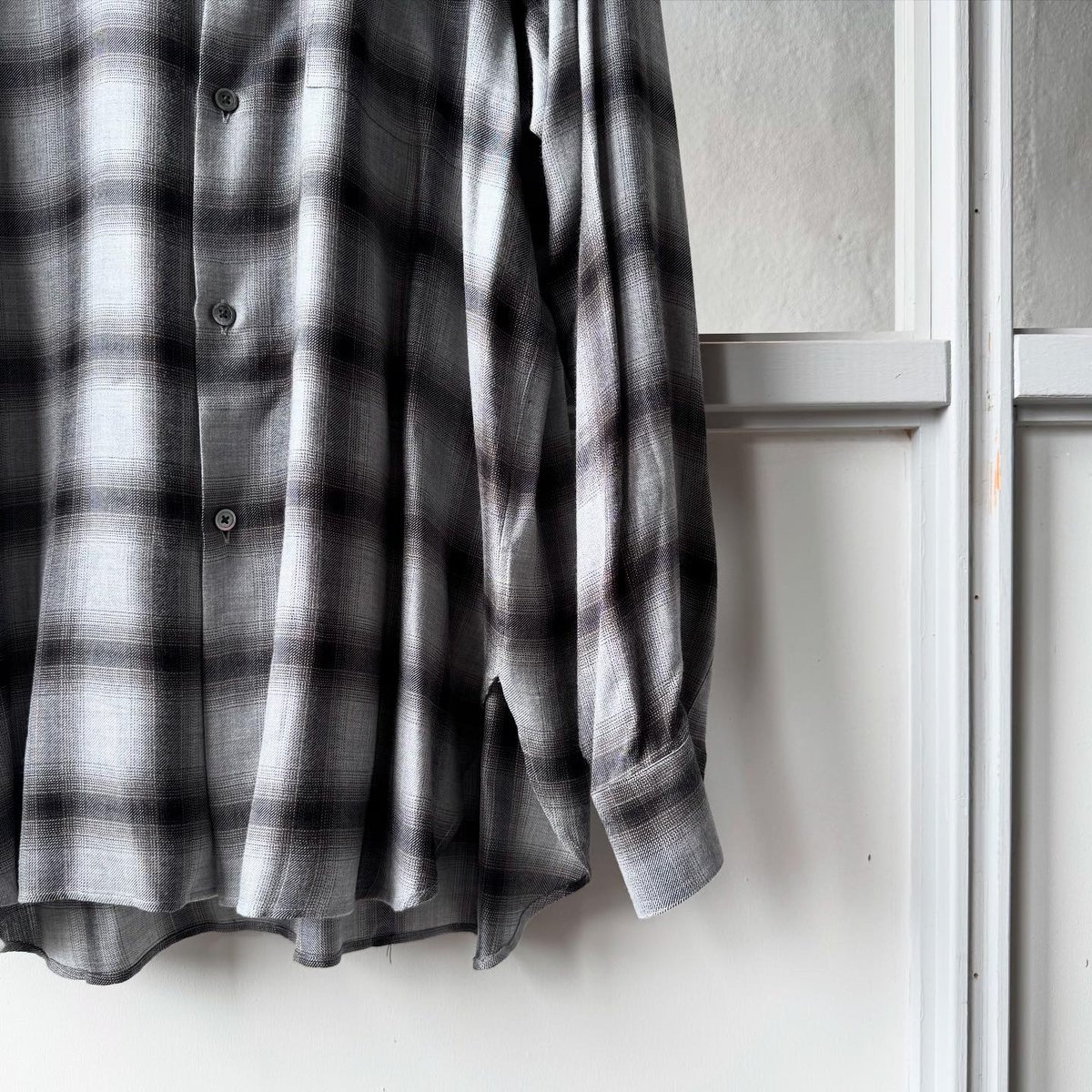 ssstein RAYON/LYOCELL CHECK OVERSIZED DOWN PA