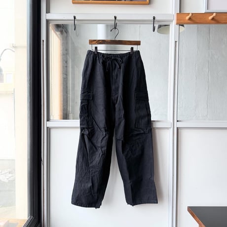 COMOLI　ブラックドリル  6Pパンツ