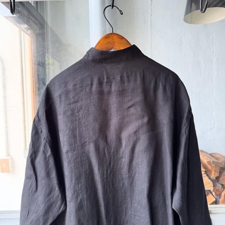 COMOLI　リネンWクロス プルオーバーシャツ