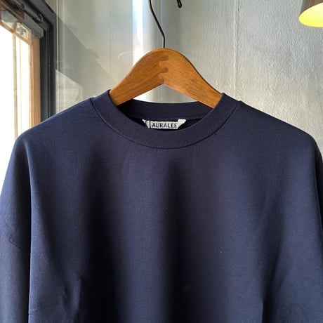 AURALEE  　ELASTIC HIGH GAUGE SWEAT P/O