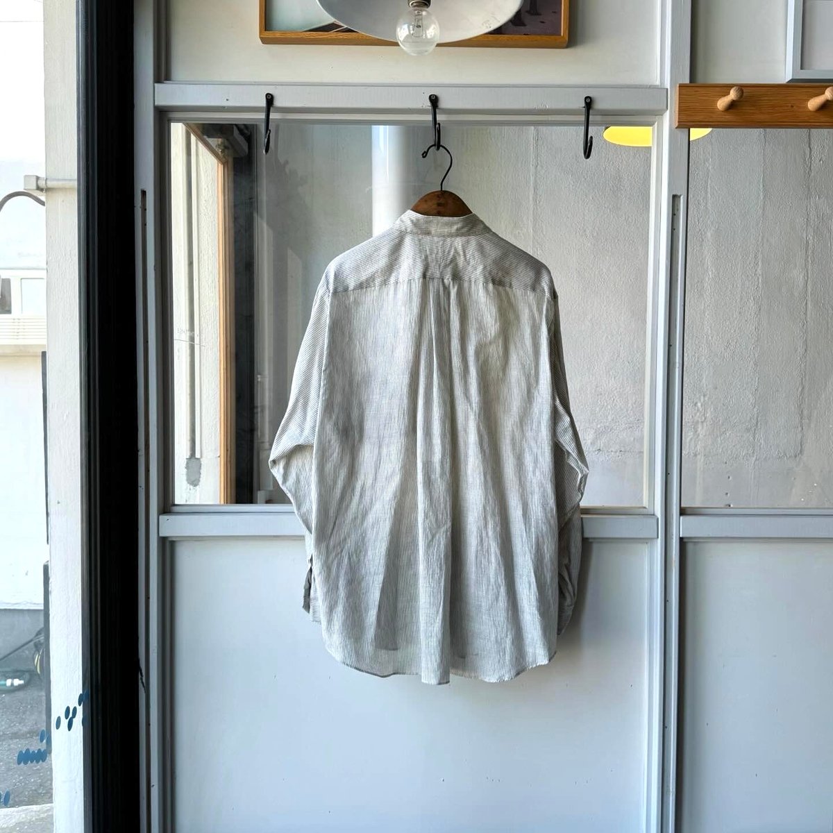 【専用】24SS ストライプKHADI カディコットン　コモリシャツ 2 COMOLI / 24SS Last Deliverys | IDEAL