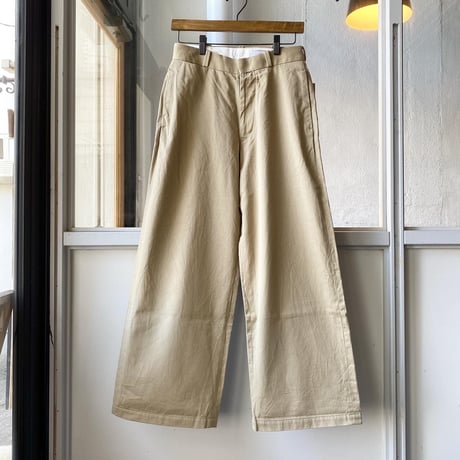 YAECA   [ WOMEN ]   チノクロスパンツ ワイド