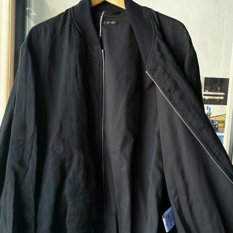 COMOLI　リネンWクロス ジップブルゾン