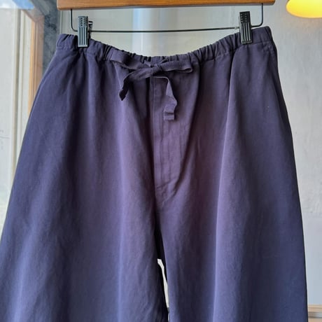 COMOLI　製品染 ドローストリングパンツ