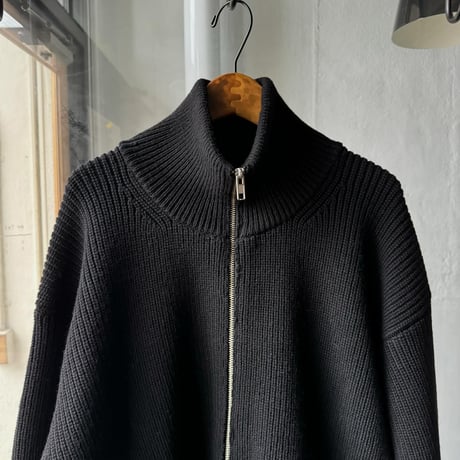ssstein　  OVERSIZED DRIVERS KNIT ZIP JACKET