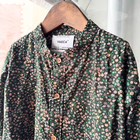 YAECA　[WOMENS] CANVAS DESIGN　スタンドカラーシャツ (MARGUERITE)