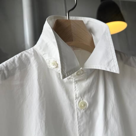 AURALEE　GARMENT-DYED FINX SHUTTLE WEATHER SHIRT