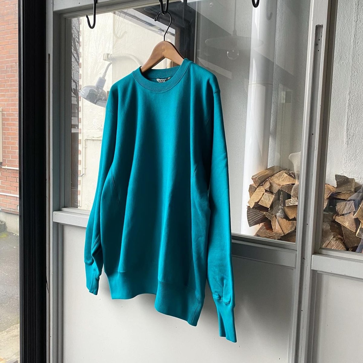 AURALEE オーラリー HIGH COUNT HEAVY SWEAT P/O AURALEE HIGH COUNT HEAVY SWEAT P/O & PARKA - TEAL GREEN – Chum!