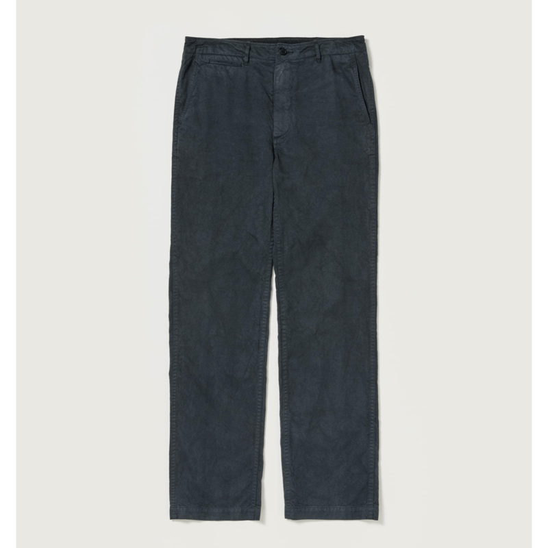 AURALEE GARMENT-DYED FINX LIGHT CHINO PANTS | L