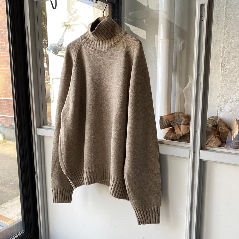 stein EX FINE LAMBS LOOSE HIGH NECK KNIT L...