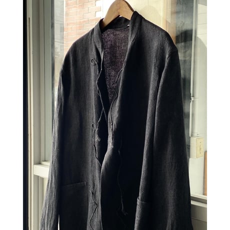 COMOLI  リネン スタンドカラージャケット