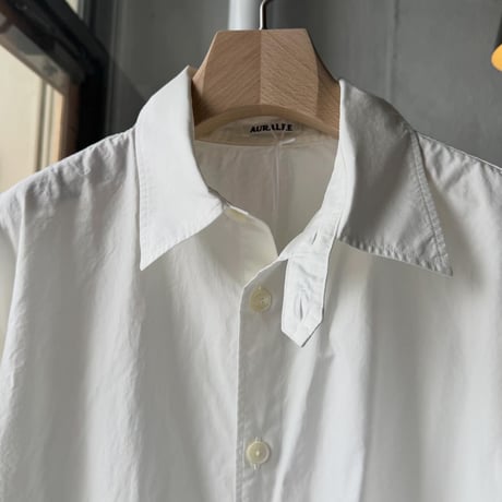 AURALEE　GARMENT-DYED FINX SHUTTLE WEATHER SHIRT