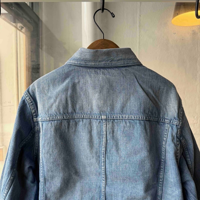 AURALEE SELVEDGE FADED LIGHT DENIM BLOUSON | Le AURALEE SELVEDGE FADED LIGHT DENIM BLOUSON | Le