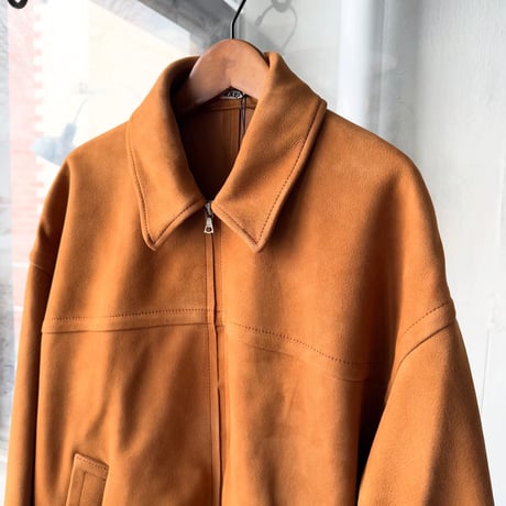 AURALEE　LAMB SUEDE ZIP BLOUSON