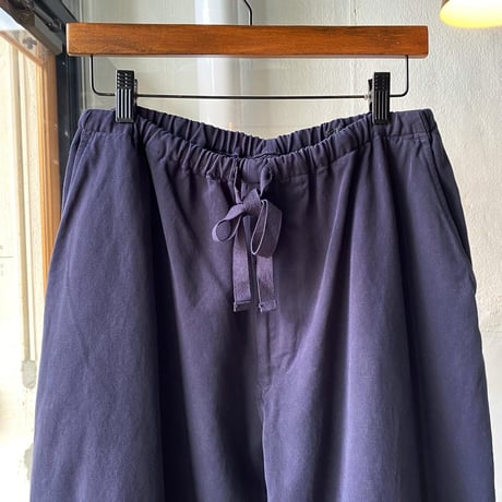 COMOLI　製品染 ドローストリングパンツ