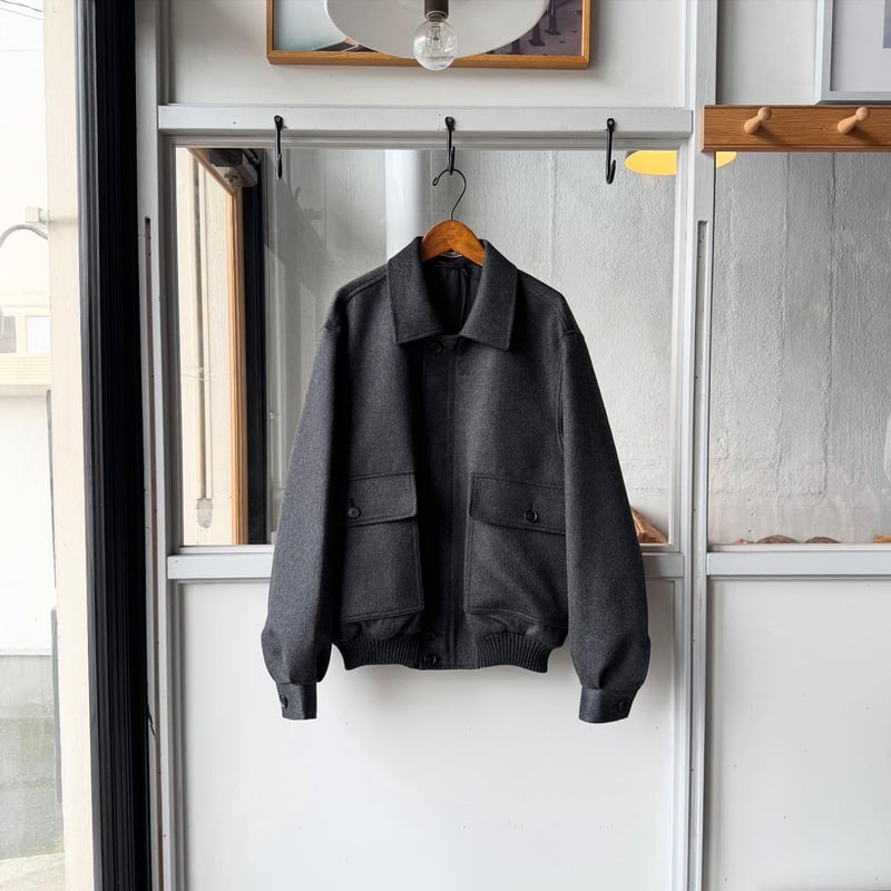 美品 auralee オーラリー ZIP COAT AURALEE(オーラリー) 25AW「LAMB LEATHER ZIP BLOUSON」レザー