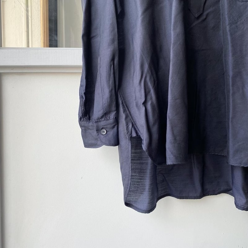 COMOLI ウールシルク プルオーバーシャツ | Less Higashikawa COMOLI ウールシルク プルオーバーシャツ | Less Higashikawa