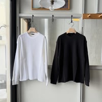 COMOLI　コットンワッフル 長袖Tシャツ