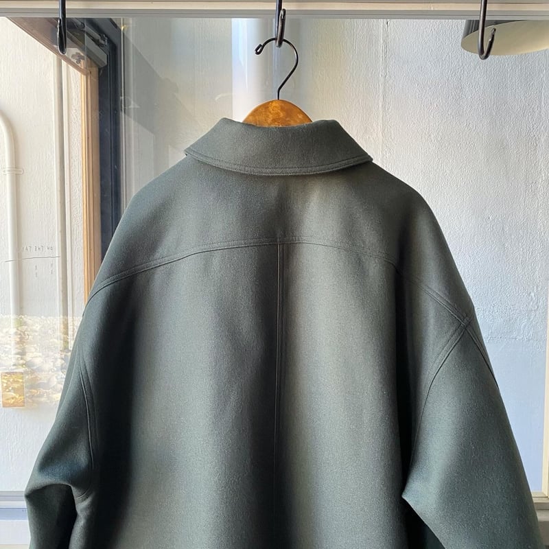 AURALEE LIGHT MELTON HOODED LINER COAT | Less AURALEE LIGHT MELTON HOODED LINER COAT | Less