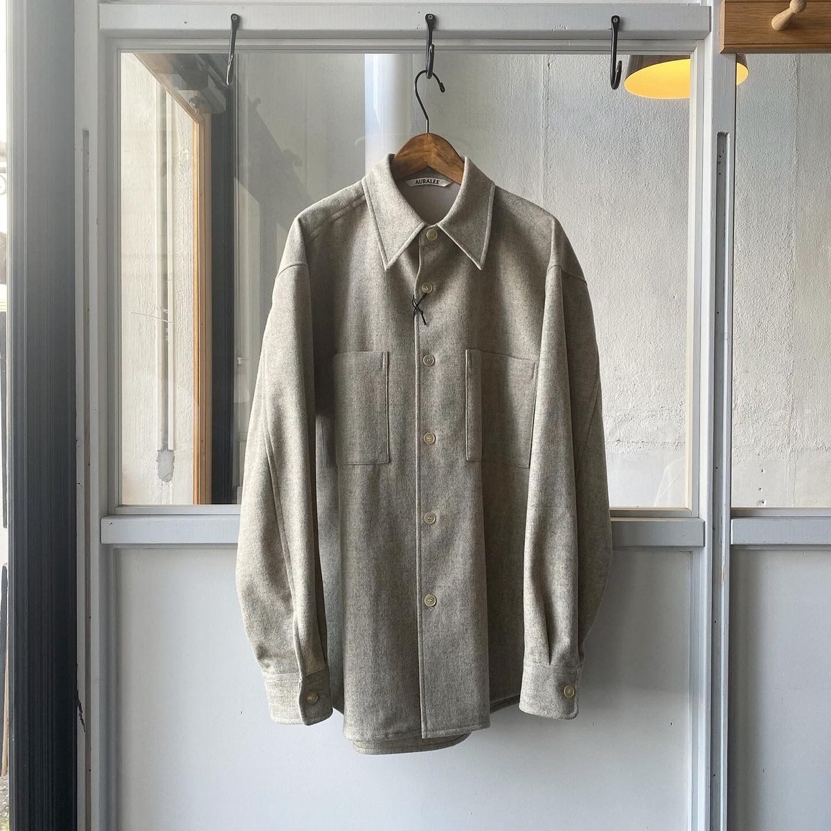 AURALEE SUPER MILLED SHETLAND WOOL SHIRTS AURALEE SUPER MILLED SHETLAND WOOL SHIRTS