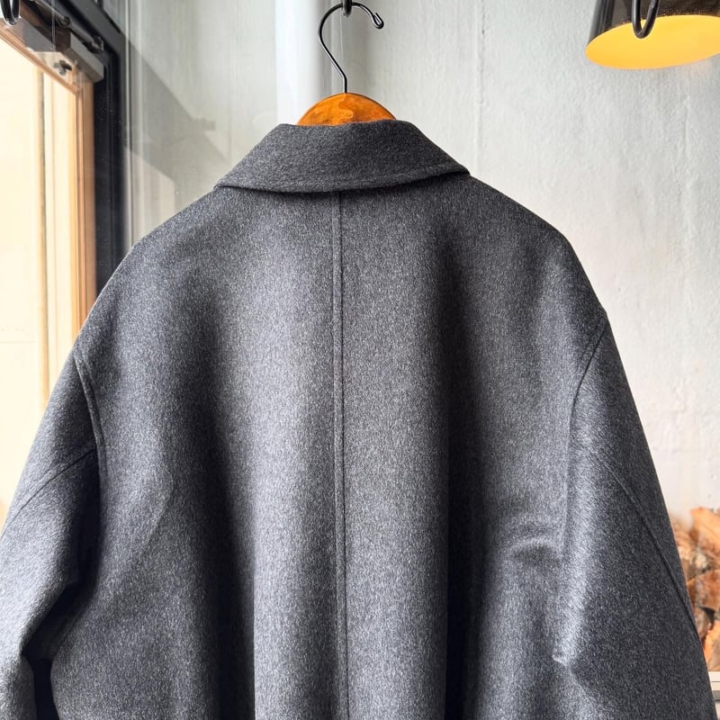 ジャケット・アウター AURALEE cashmere moleskin zip blouson Auralee Cashmere Moleskin Zip Blouson in Top Charcoal