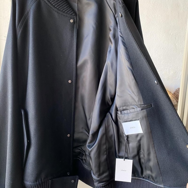 stein OVERSIZED MELTON STUDIUM JACKET - S stein OVERSIZED MELTON STUDIUM JACKET - S