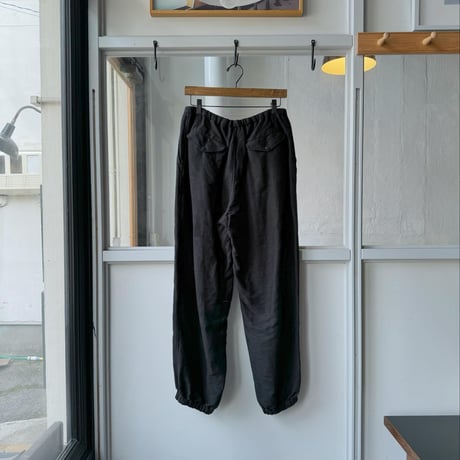 COMOLI　リネン起毛 ドローストリングパンツ