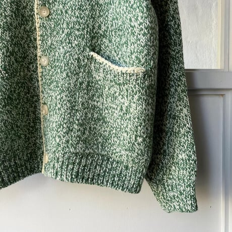 AURALEE　SILK WOOL CAMEL MIX KNIT CARDIGAN