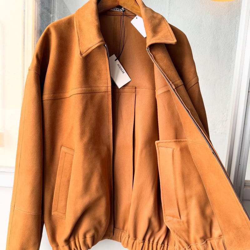 AURALEE LAMB SUEDE ZIP BLOUSON | Less Higashikawa AURALEE LAMB SUEDE ZIP BLOUSON | Less Higashikawa