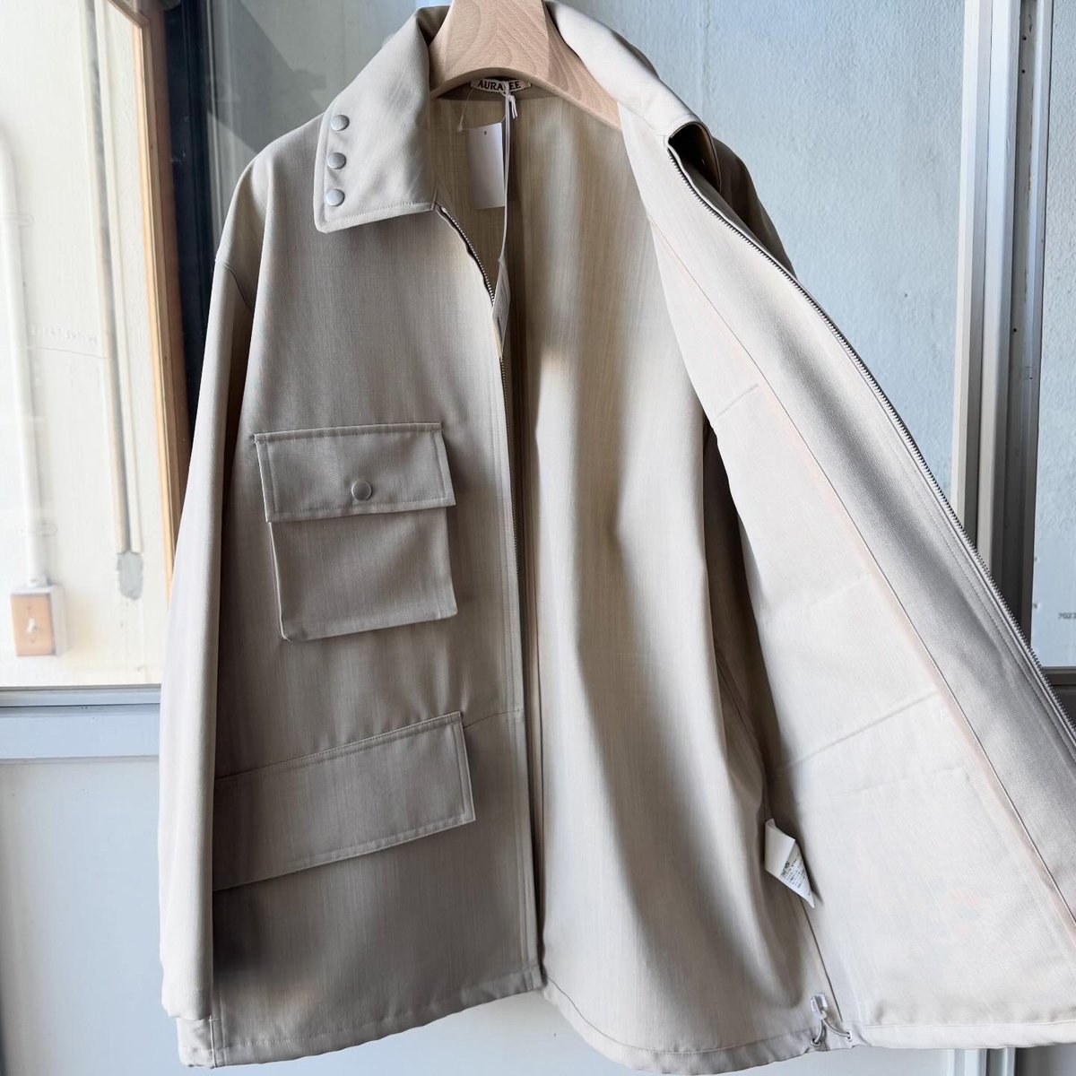 AURALEE WOOL MAX CANVAS BLOUSON | Less Higashi