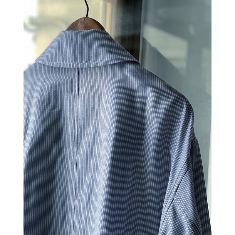 AURALEE GIZA LIGHT WEIGHT DOUBLE-CLOTH ZIP BL
