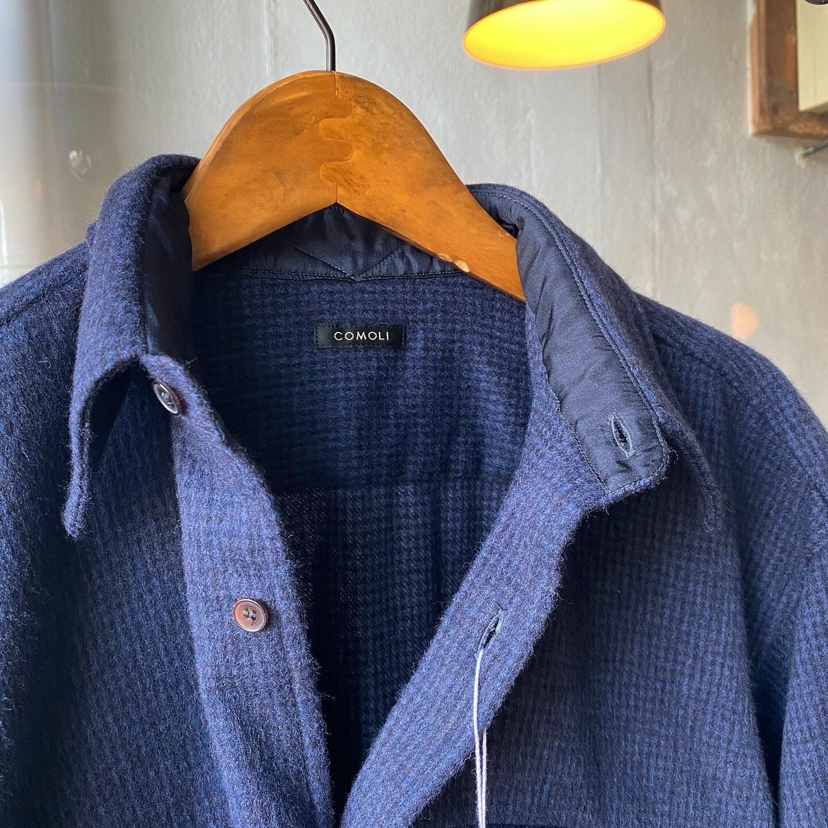 604t*コモリ ウールカシミヤ ハウンドトゥース CPO シャツ. 10201442_6350dfaeb8fe7.jpg