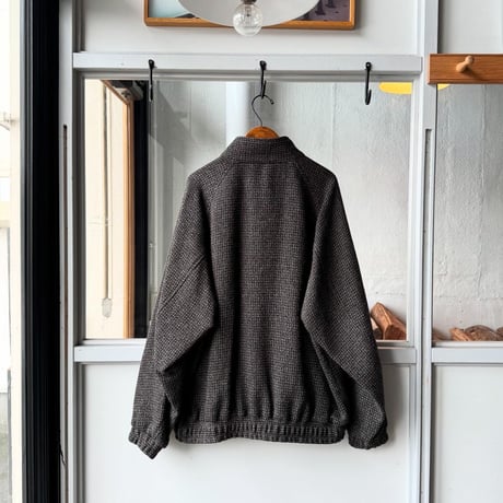 AURALEE　ALPACA WOOL SILK TWEED ZIP BLOUSON