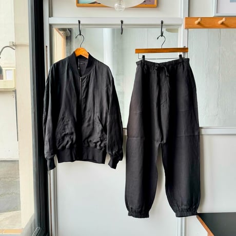 COMOLI　リネンWクロス ドローストリングパンツ