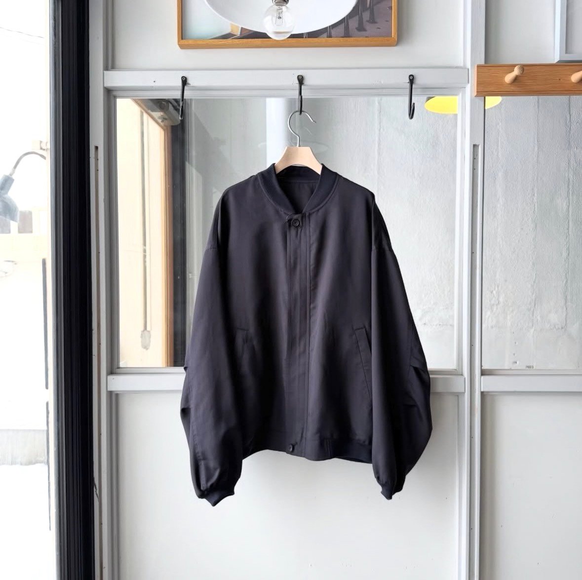 ssstein SILK CUPRO TWILL LIGHT FLIGHT JACKET