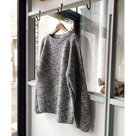 AURALEE  　WOOL BABY ALPACA MIX RIB KINT P/O  A22AP02BL