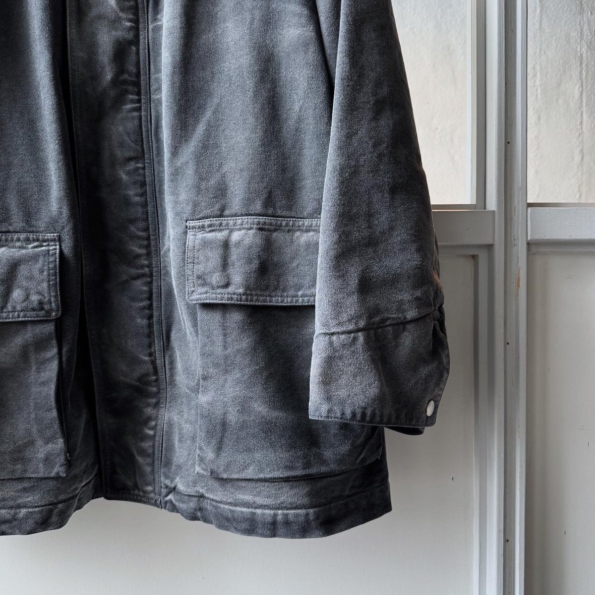 AURALEE ORGANIC COTTON DUCK BLOUSON 4サイズ Auralee Organic Cotton Duck Blouson - Ash Green – Kith Europe