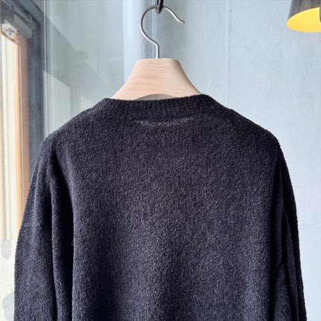COMOLI　コットンシャギー クルーネックニット
