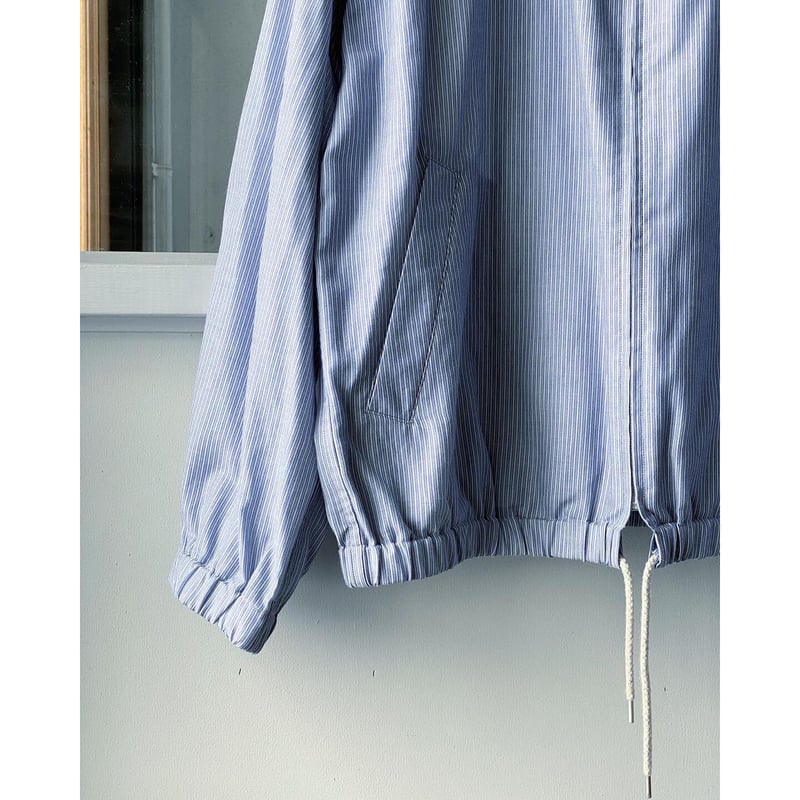 AURALEE GIZA LIGHT WEIGHT DOUBLE-CLOTH ZIP BL