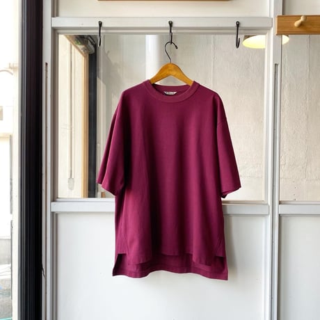 AURALEE 　SUPER FINE COTTON SALT SHRINK PIQUE BIG TEE
