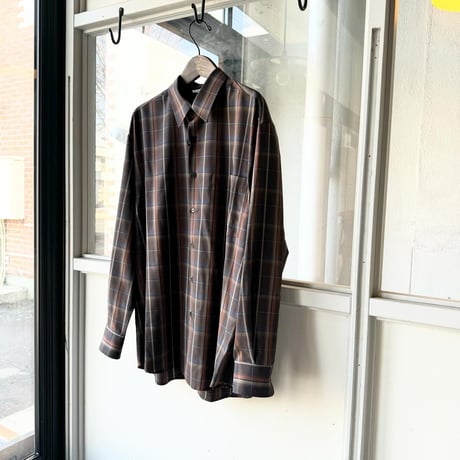 AURALEE　SUPER LIGHT WOOL CHECK SHIRT