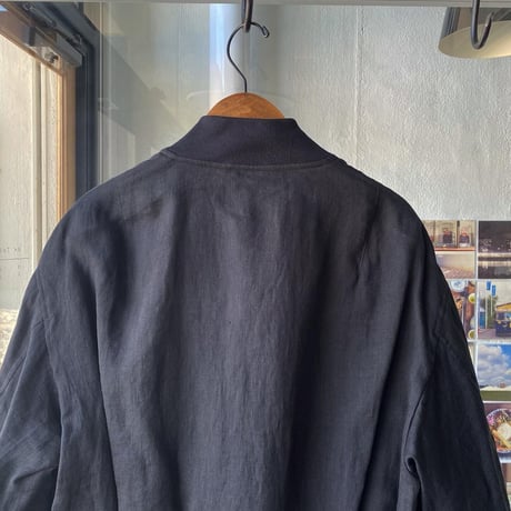 COMOLI　リネンWクロス ジップブルゾン