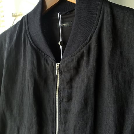COMOLI　リネンWクロス ジップブルゾン