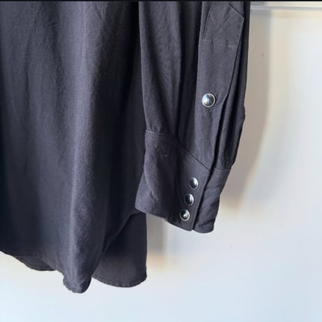 COMOLI　レーヨン ウエスタンシャツ