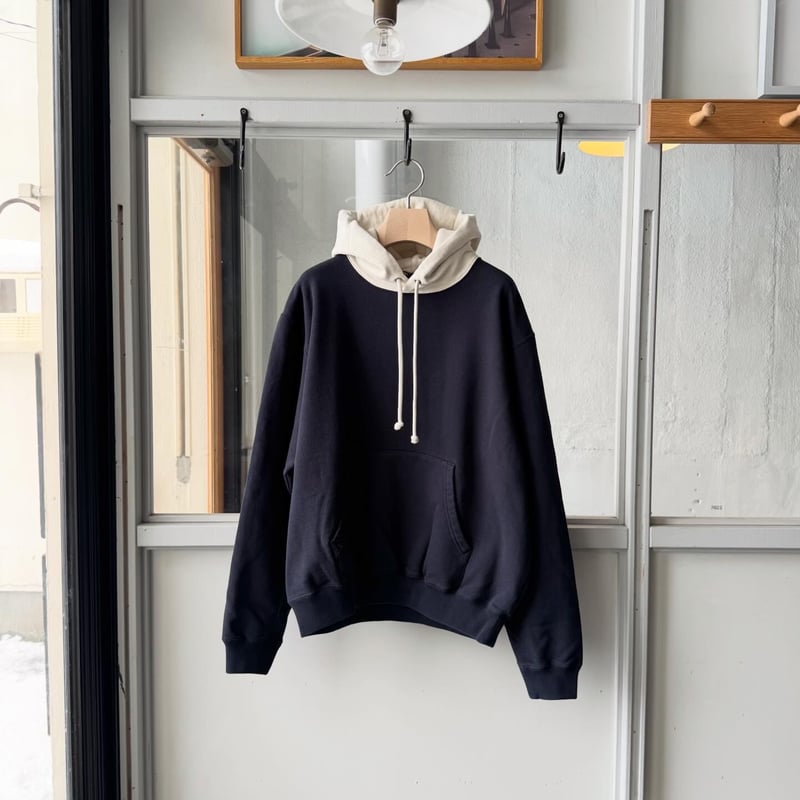 AURALEE SMOOTH SOFT BD SWEAT P/O PARKA | Less