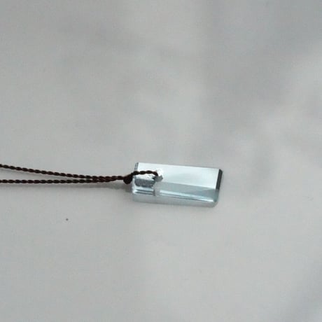 Margaret Solow　Geometric  Necklace    Aquamarine